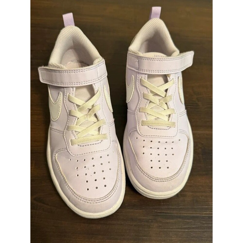 Nike Court Borough Low Recraft Girls 1Y Purple Cream Sneakers DV5457-500
